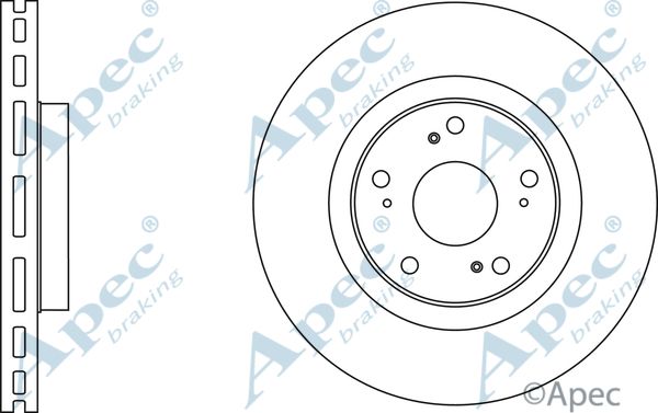 APEC BRAKING stabdžių diskas DSK2649